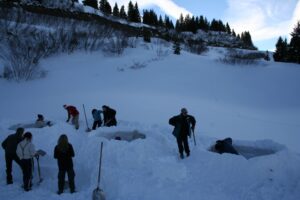 construction igloo séminaire à pralognan