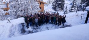 photo de groupe lors d'un séminaire incentive à Megève