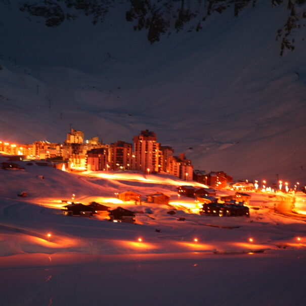 paysage de Tignes, station de ski